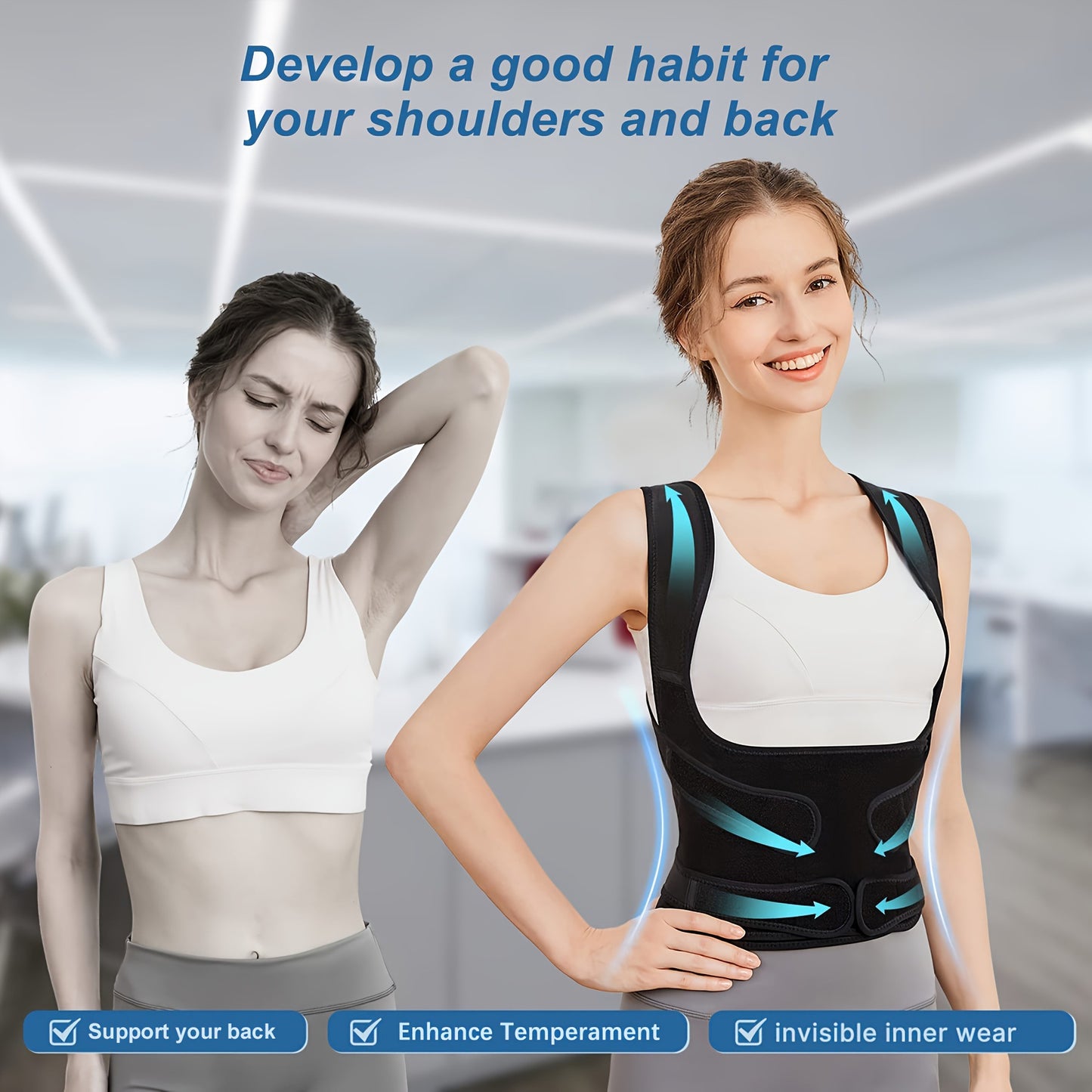 Adjustable Back And Waist Support For Men And Women